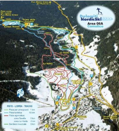 Mappa piste sci